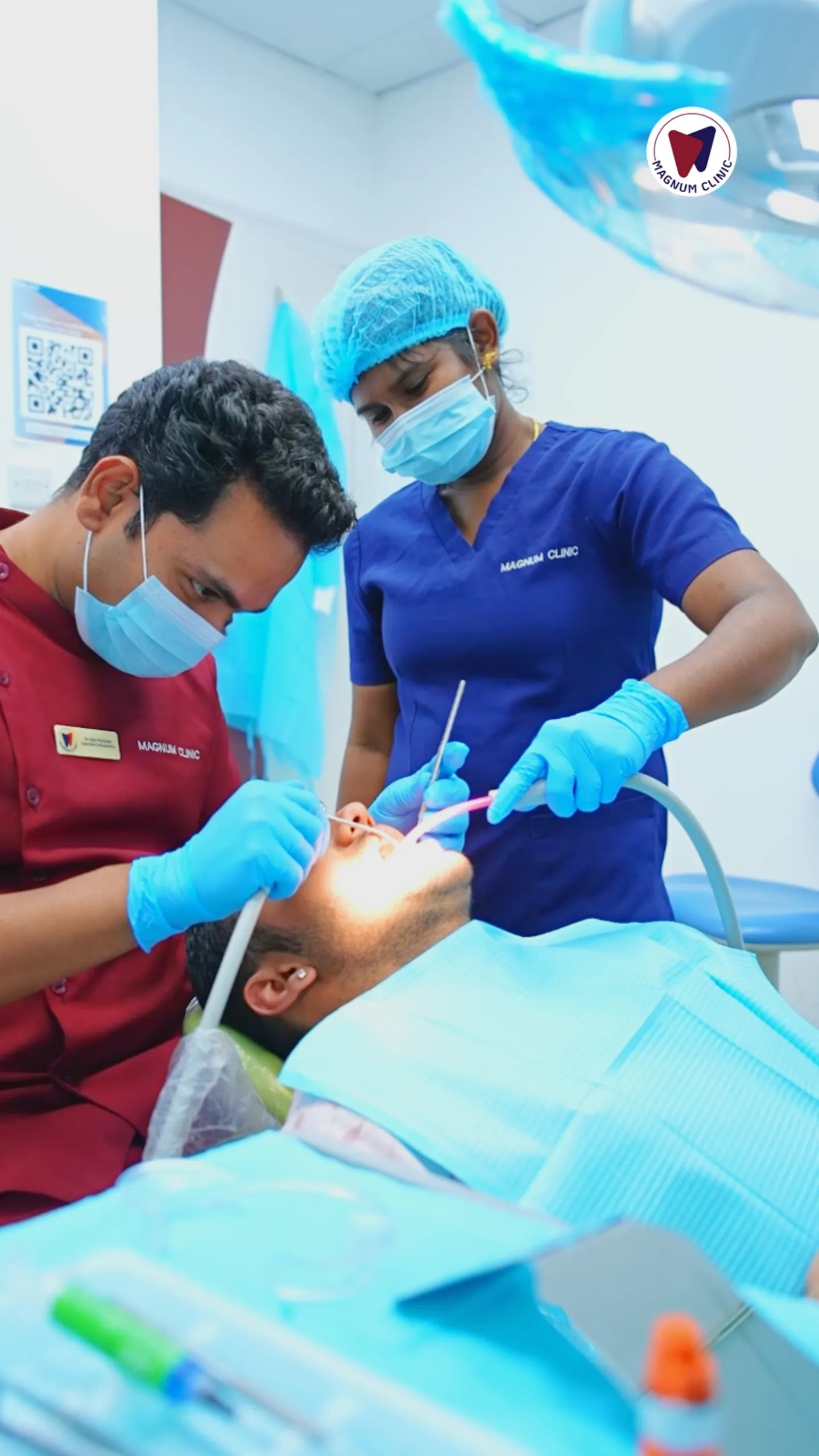 Orthodontic treatments including braces, clear aligners, and smile design