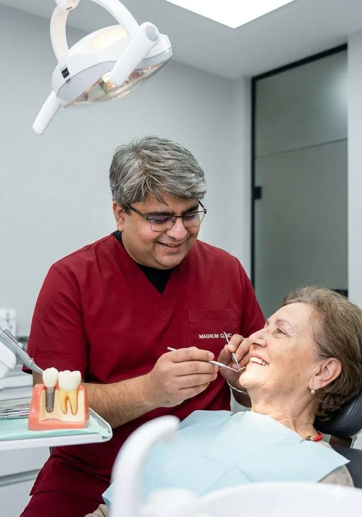 Periodontal treatments, gum care, and dental implants at Magnum Clinic Dubai