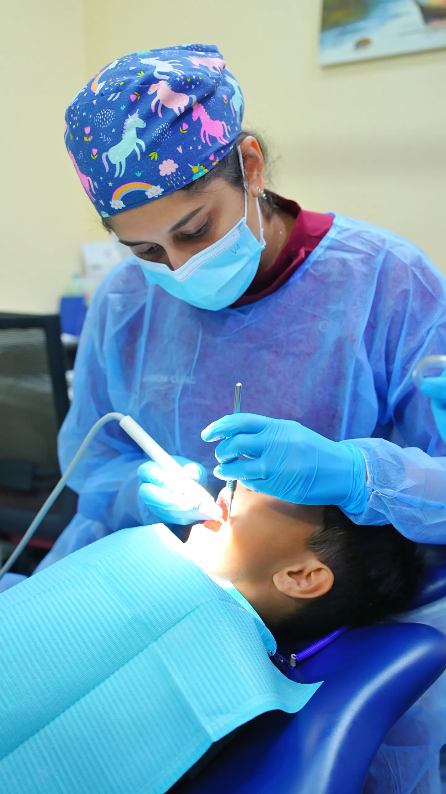 Pediatric dental services including preventive care and emergency treatments at Magnum Clinic